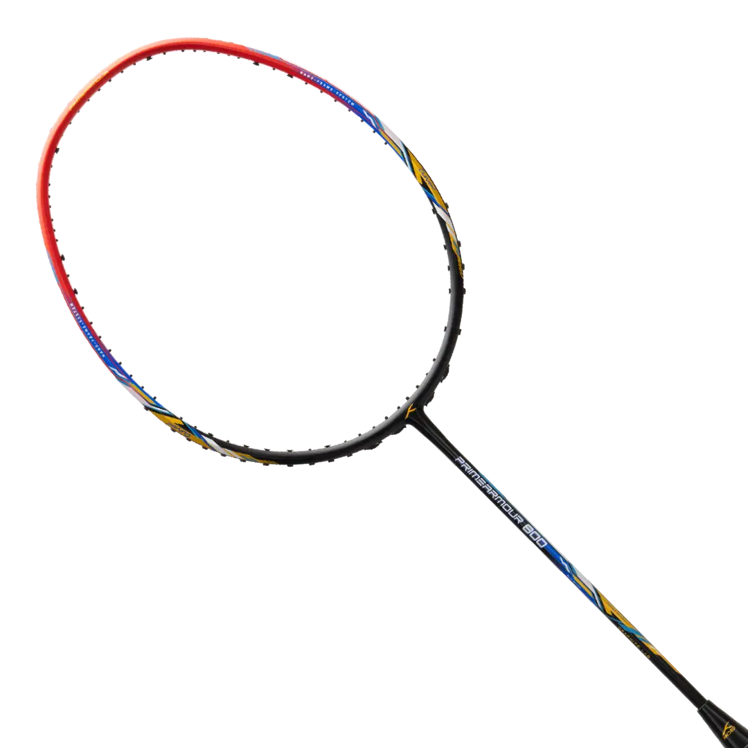 HNDRD Primearmour 800 Pre-Strung Badminton Racket - Professional Carbon Fiber Shuttlecock Racket for Indoor & Outdoor Sports, Training & Competitive Play