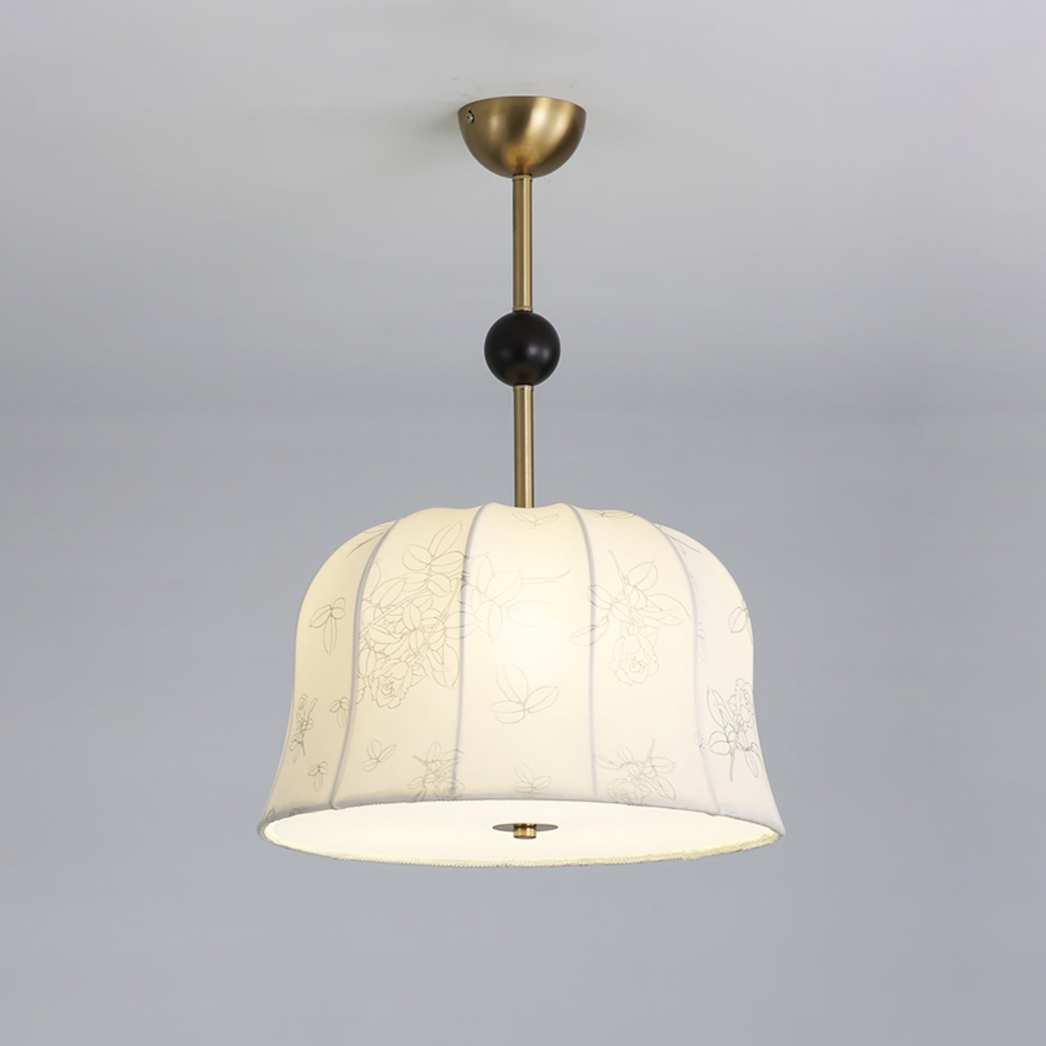 Blossom Curve Pendant Lamp - Modern Floral Glass Ceiling Light Fixture for Dining Room, Kitchen Island & Bedroom Decor