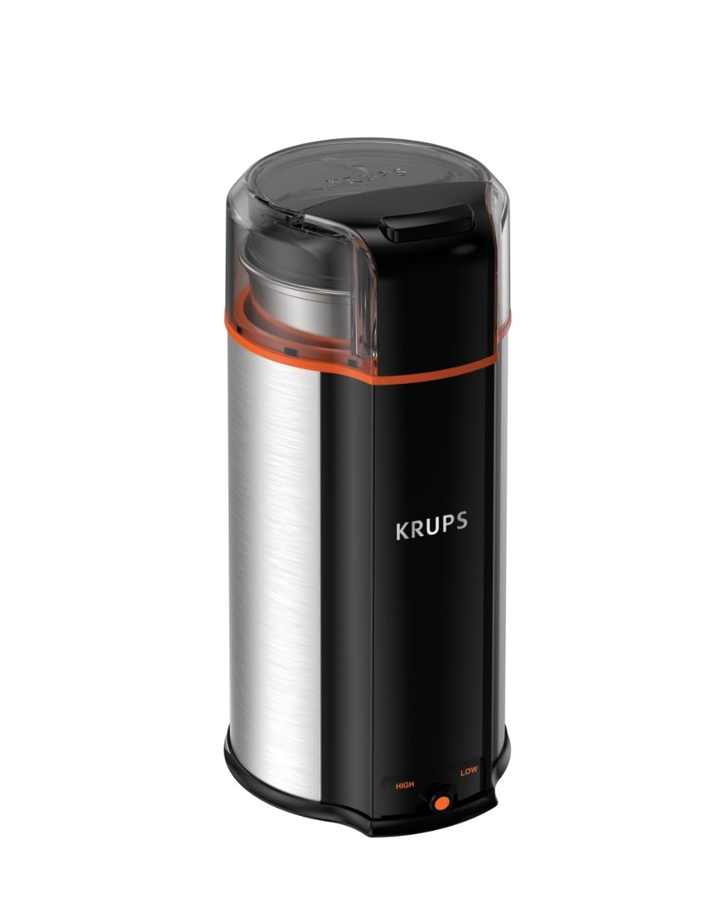 KRUPS 3oz Electric Coffee Grinder - Ultra Quiet Stainless Steel & Plastic Design with Removable Bowl - 240W 2-Speed for Coffee Beans, Spices & Dry Herbs - Dishwasher Safe for Easy Cleaning - Perfect for Home Kitchens & Coffee Shops