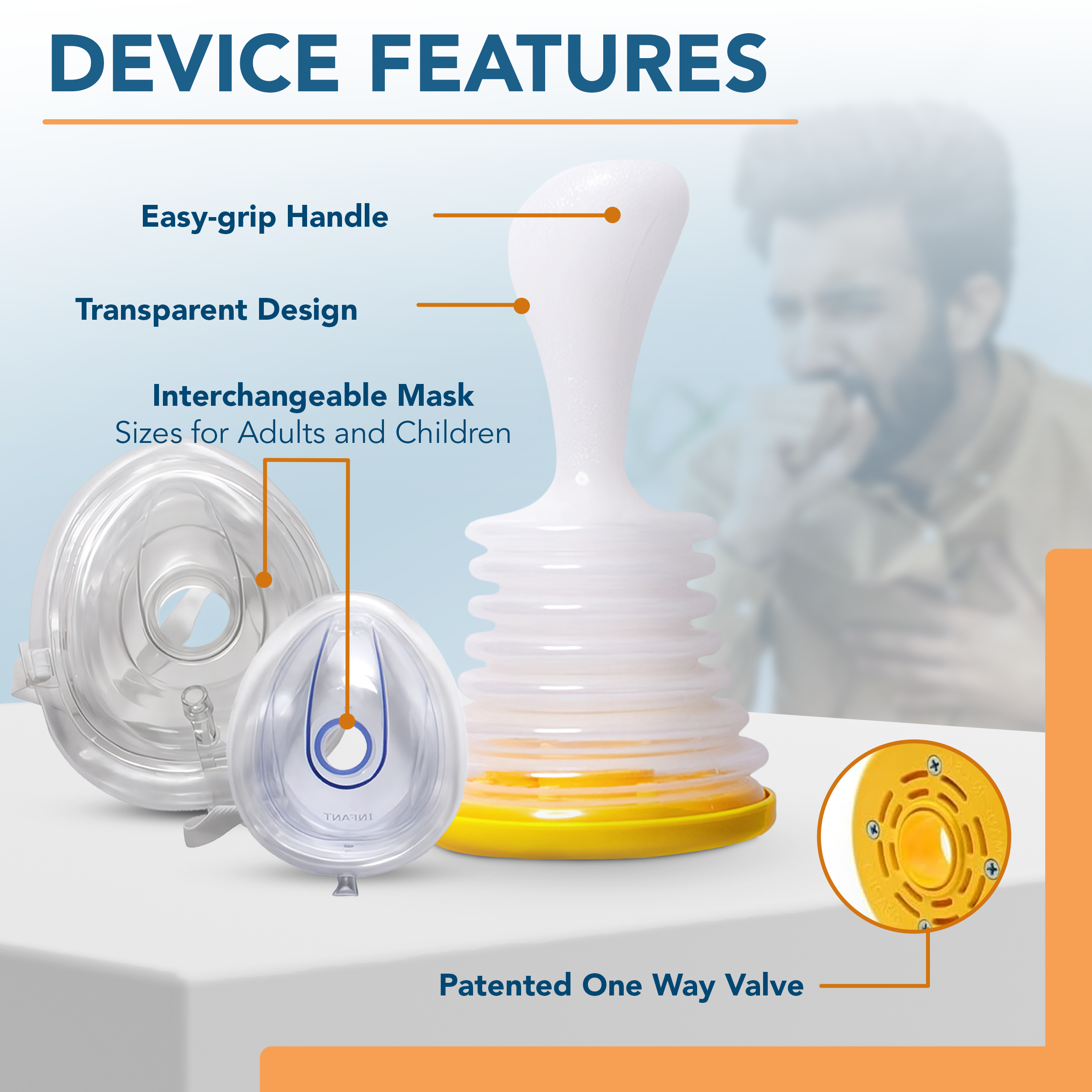 EMS Airway Clearance Kit - Portable Mucus Relief Device for Adults & Kids - Perfect for Travel, Home & Emergency Use