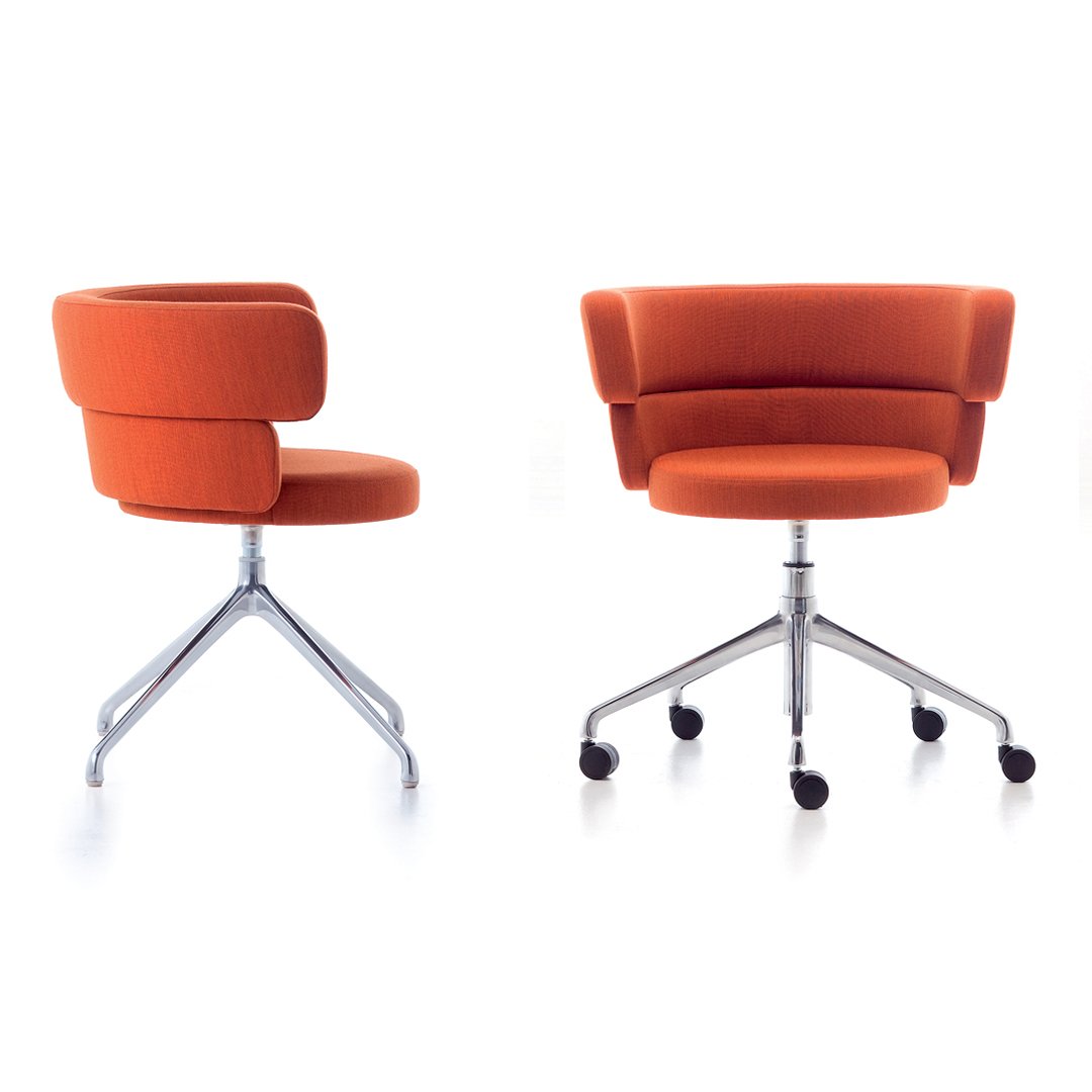 Ergonomic Swivel Office Chair with Gas Lift & Casters - Adjustable Height, 360-Degree Rotation for Home & Office Workspace Comfort