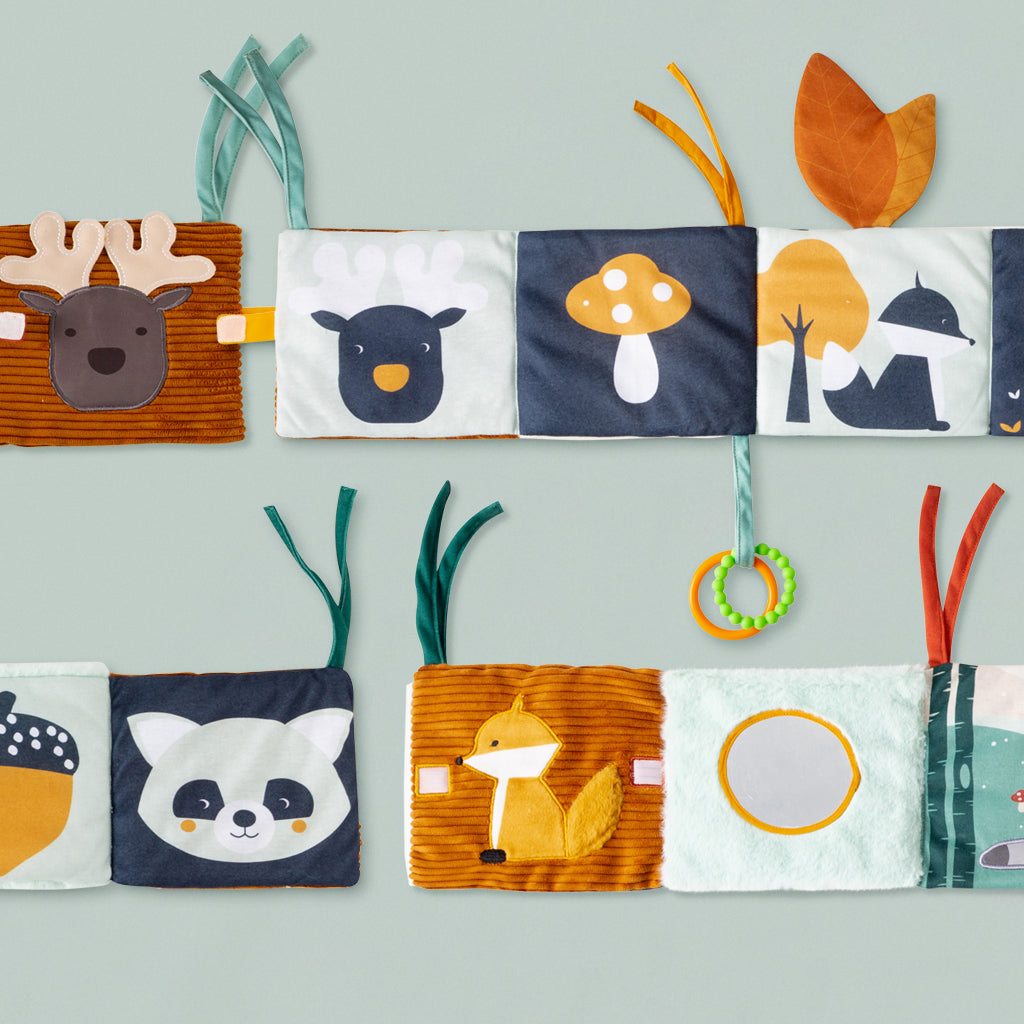 Little Big Friends Soft 2-in-1 Activity Book - Forest Animals Theme | Interactive Learning Toy for Toddlers | Perfect for Travel, Preschool & Quiet Time Play