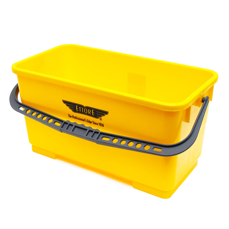 Ettore Super Bucket - 3.5 Gallon Heavy Duty Plastic Cleaning Bucket with Reinforced Handle for Mops, Car Washing, Floor Cleaning & Household Chores