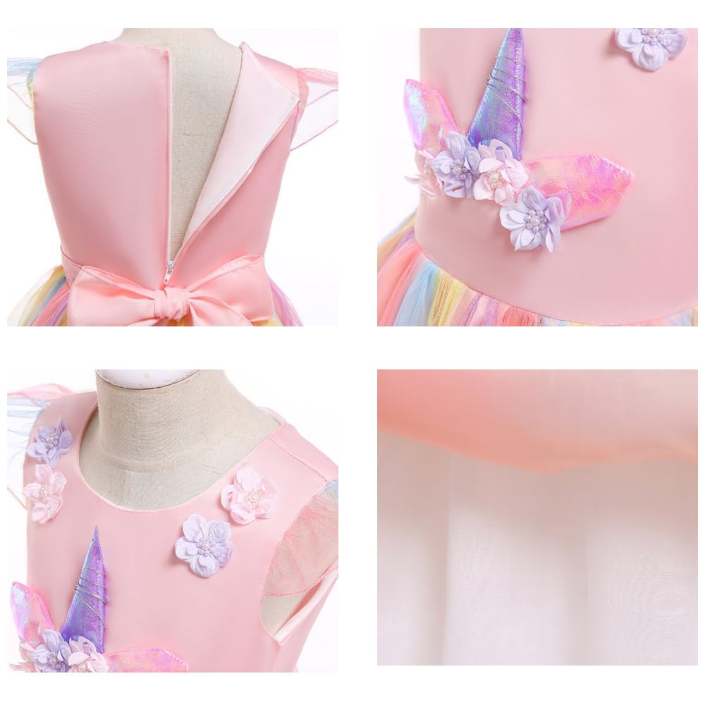 Unicorn Girls Dress for Kids - Cute & Lovely Musical Concert Outfit - Perfect for Fans, Parties & Special Events