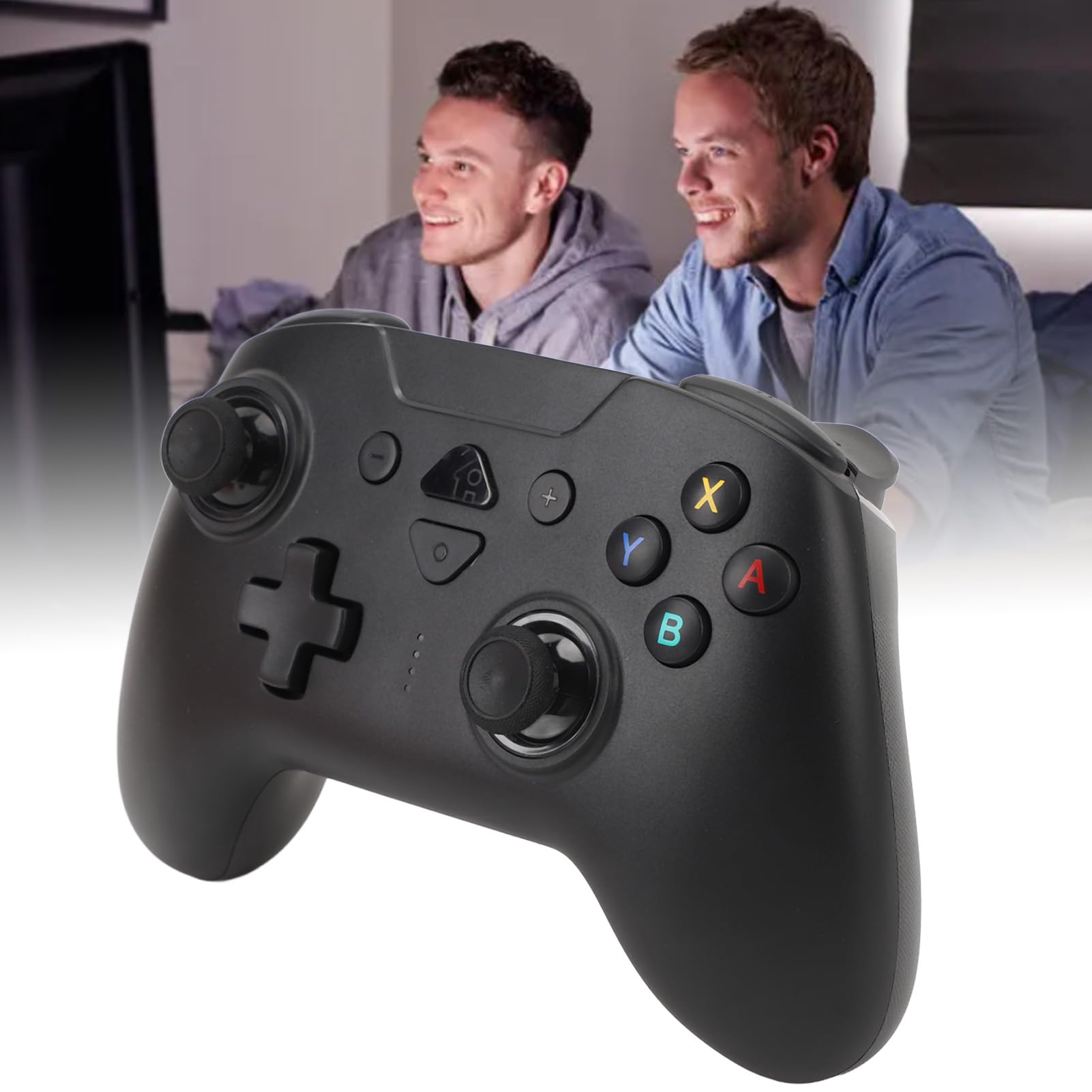 Garsent Wireless Gaming Controller with RGB Lighting, Programmable Back Buttons & Vibration Feedback - Perfect for PC, PS4, PS5 & Xbox Gaming Sessions