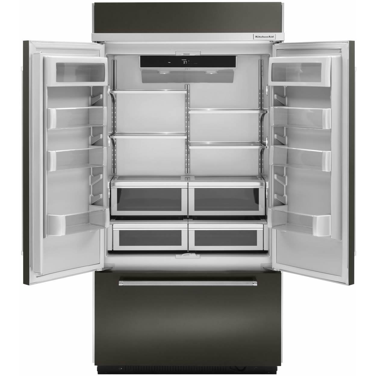 KitchenAid 43-Inch 24.2 cu.ft French Door Refrigerator with Platinum Interior Design - Energy Efficient Stainless Steel Fridge for Modern Kitchens | Perfect for Large Families & Entertaining