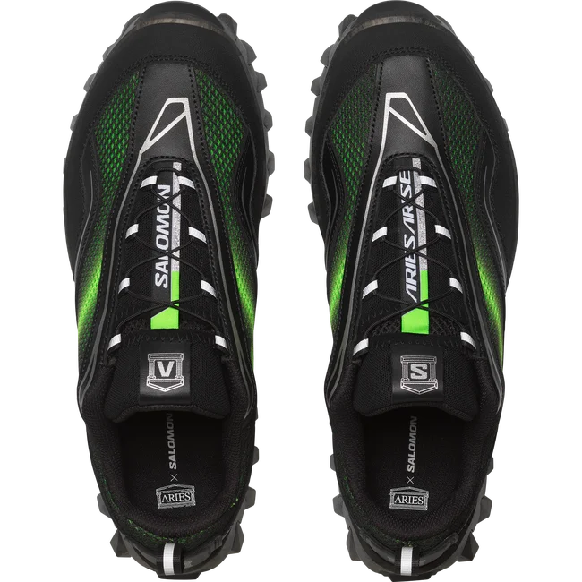 ARIES X SALOMON SNOWCLOG - Waterproof Winter Boots for Men & Women | Black/Green Gecko/FTW Silver | Snow Hiking, Outdoor Adventures & Cold Weather Activities
