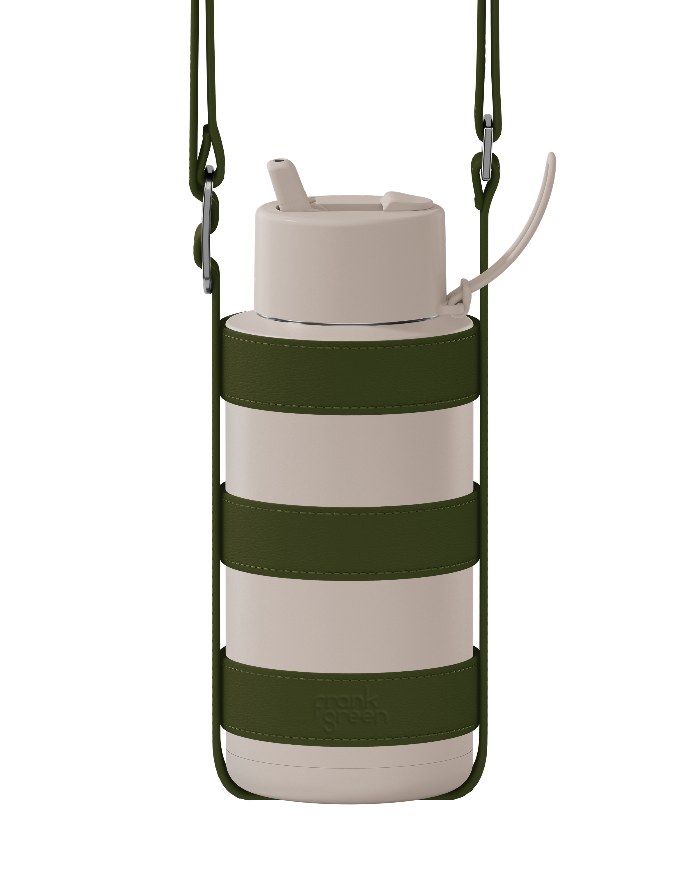 Insulated Water Bottle & Holder Bundle - Large 32oz Stainless Steel with Leak-Proof Lid - Perfect for Gym, Hiking, and Outdoor Activities
