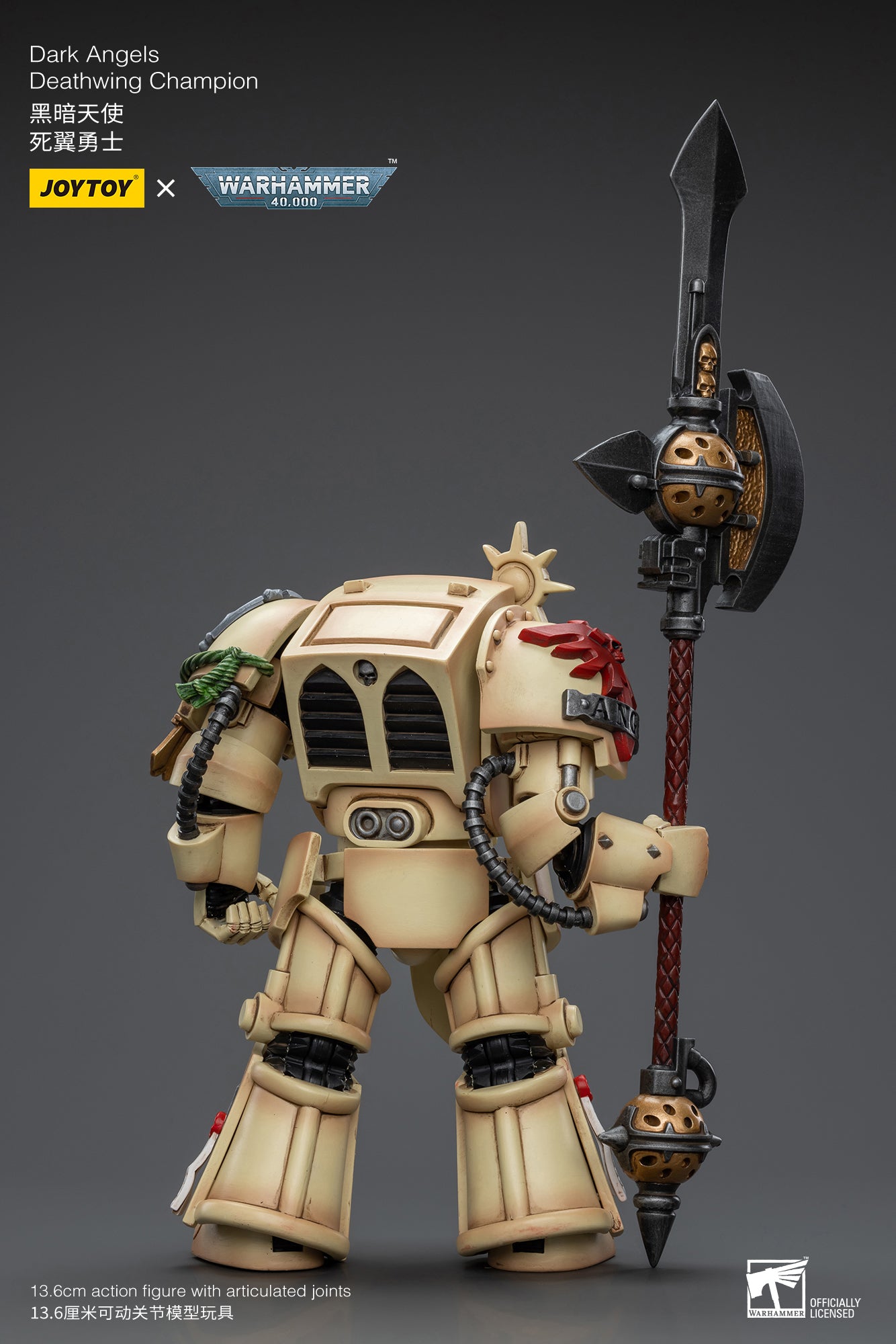 JOYTOY 1/18 Scale Warhammer 40K Dark Angels Deathwing Action Figure - Collectible Miniature for Tabletop Gaming & Display