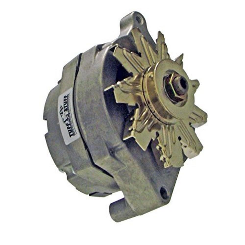 Tuff Stuff 100 Amp 12V 1-Wire Alternator with Single V-Belt Pulley - Aluminum Case - Compatible with Ford Vehicles - Ideal for Classic Cars, Hot Rods & Off-Road Trucks