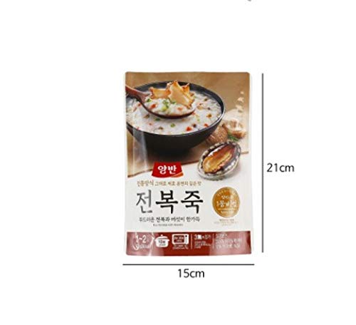 7 Packs Yangban Abalone Rice Porridge - 420g Instant Korean Seafood Porridge | Quick Meal, Camping Food & Emergency Preparedness