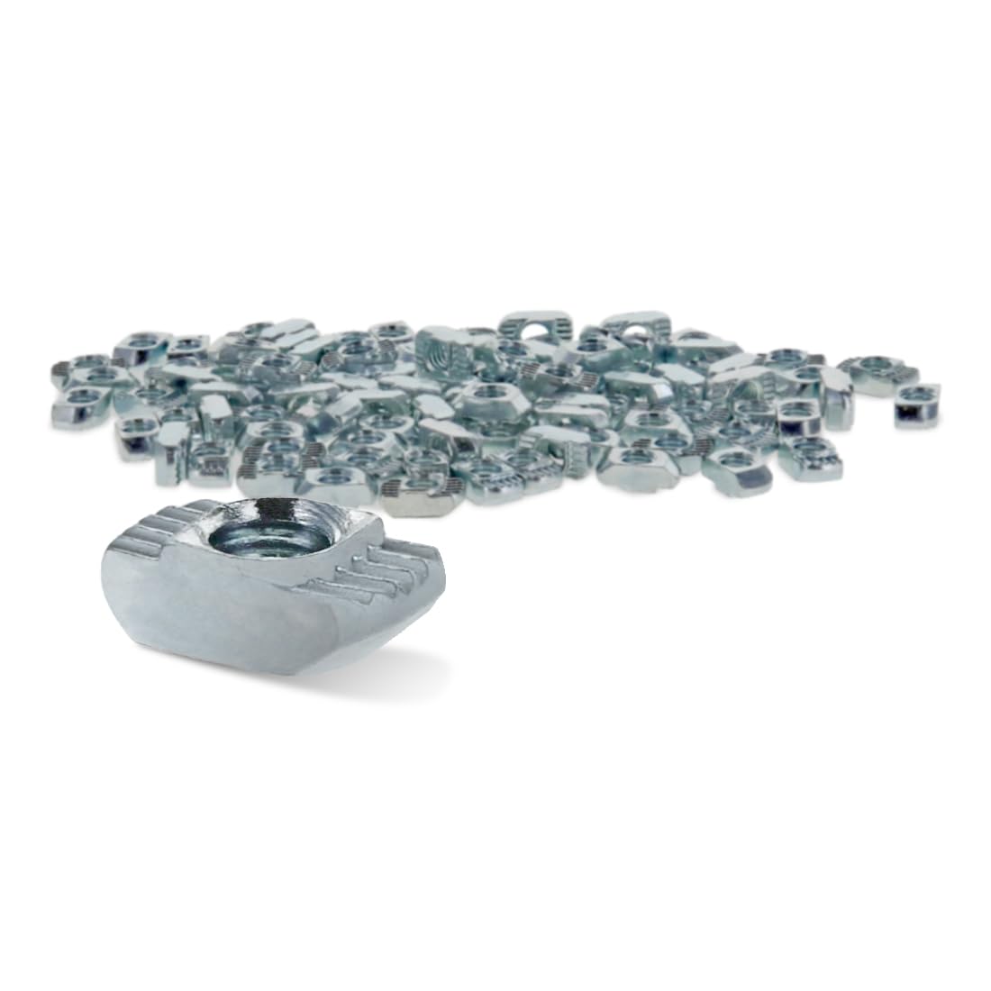 10-32 Standard Drop-in T-Nuts for 8020 & 25 Series Aluminum Extrusions - 100 Pack | Heavy Duty Steel Hardware for 1