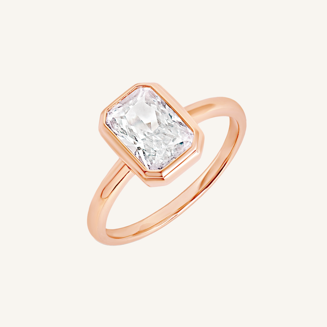 Exquisite Danbury Radiant Cut Diamond Ring - 14K White Gold Engagement Ring for Women | Perfect for Proposals, Anniversaries & Special Occasions