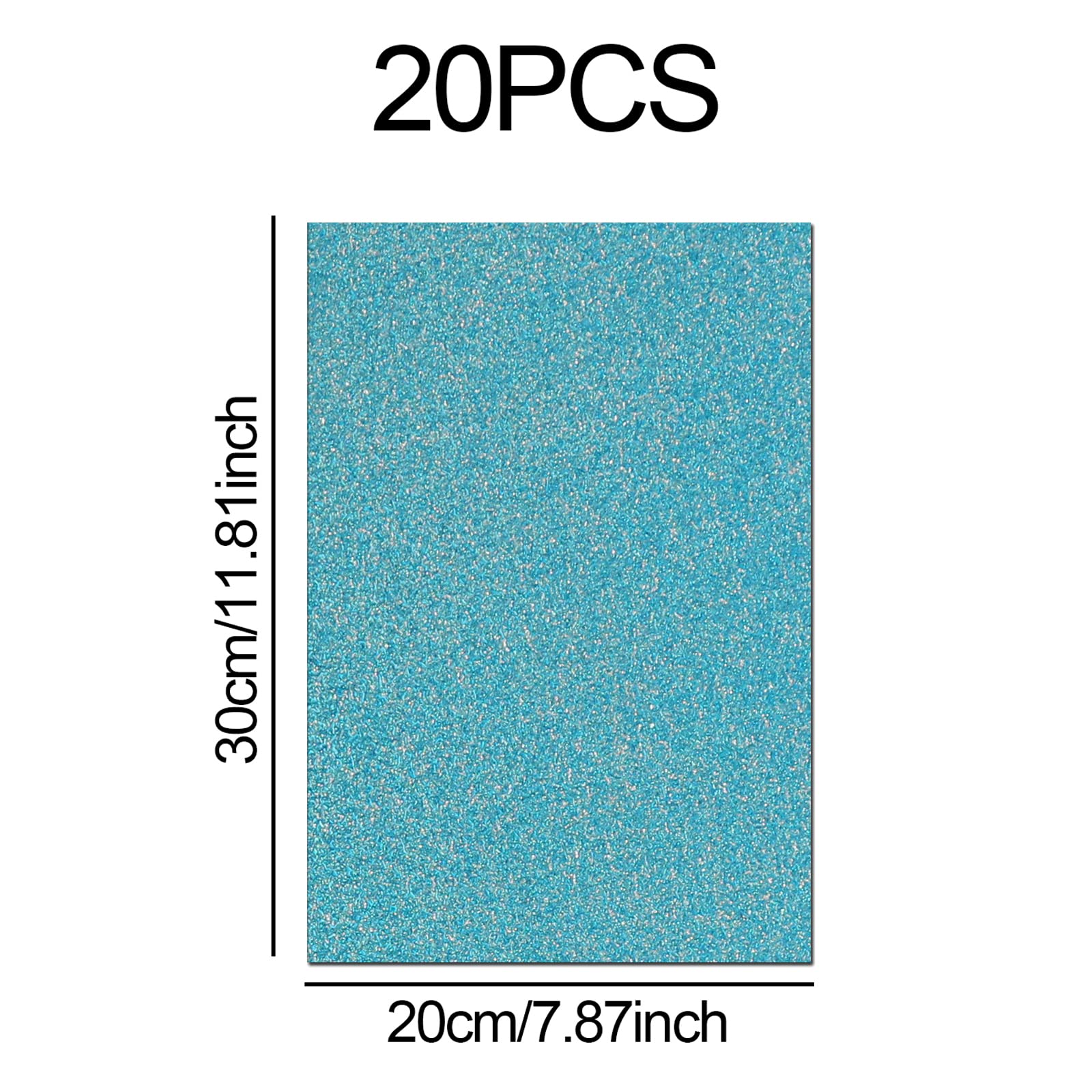 Glitter Cardstock Paper - 20 Sheets A4 Self-Adhesive Sticky Glitter Paper (8.2