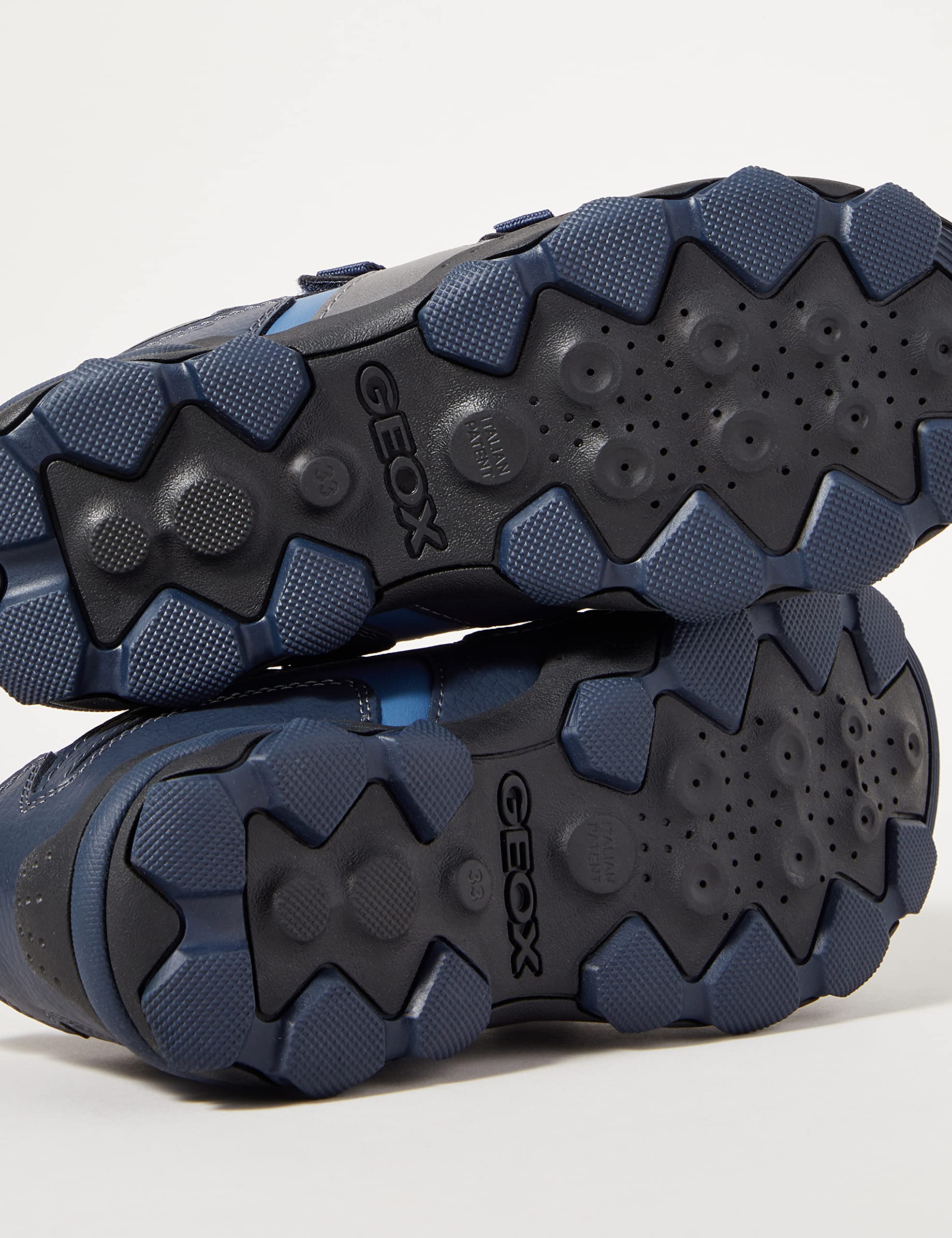 Geox Boys' Buller Velcro Sneakers - Breathable Lightweight Comfortable Kids Shoes for School, Play & Everyday Wear