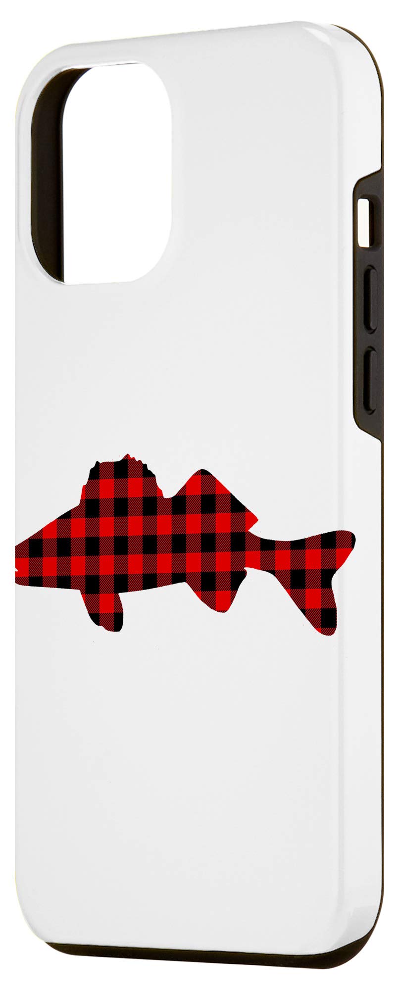 iPhone 12 Pro Max Case - Premium Walleye Buffalo Plaid Design | Shockproof & Scratch Resistant | Perfect for Outdoor Adventures & Daily Use