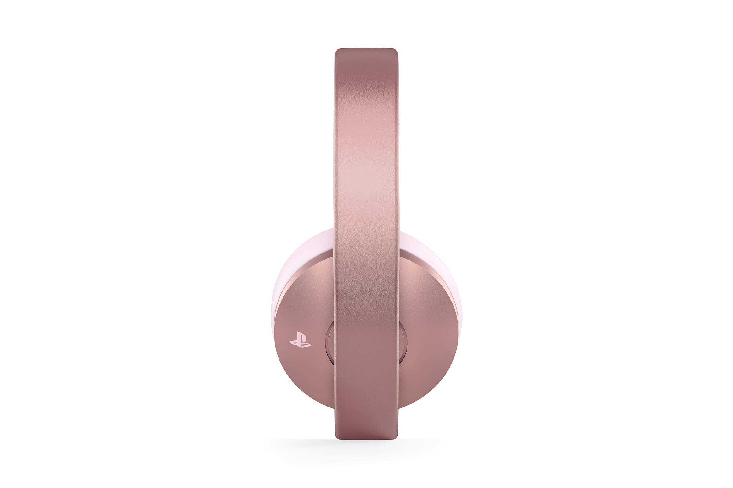 Renewed PlayStation Gold Wireless Headset (Rose Gold) for PS4 - Noise Cancelling Gaming Headset with 7.1 Virtual Surround Sound | Perfect for Online Gaming, Streaming & Late Night Sessions