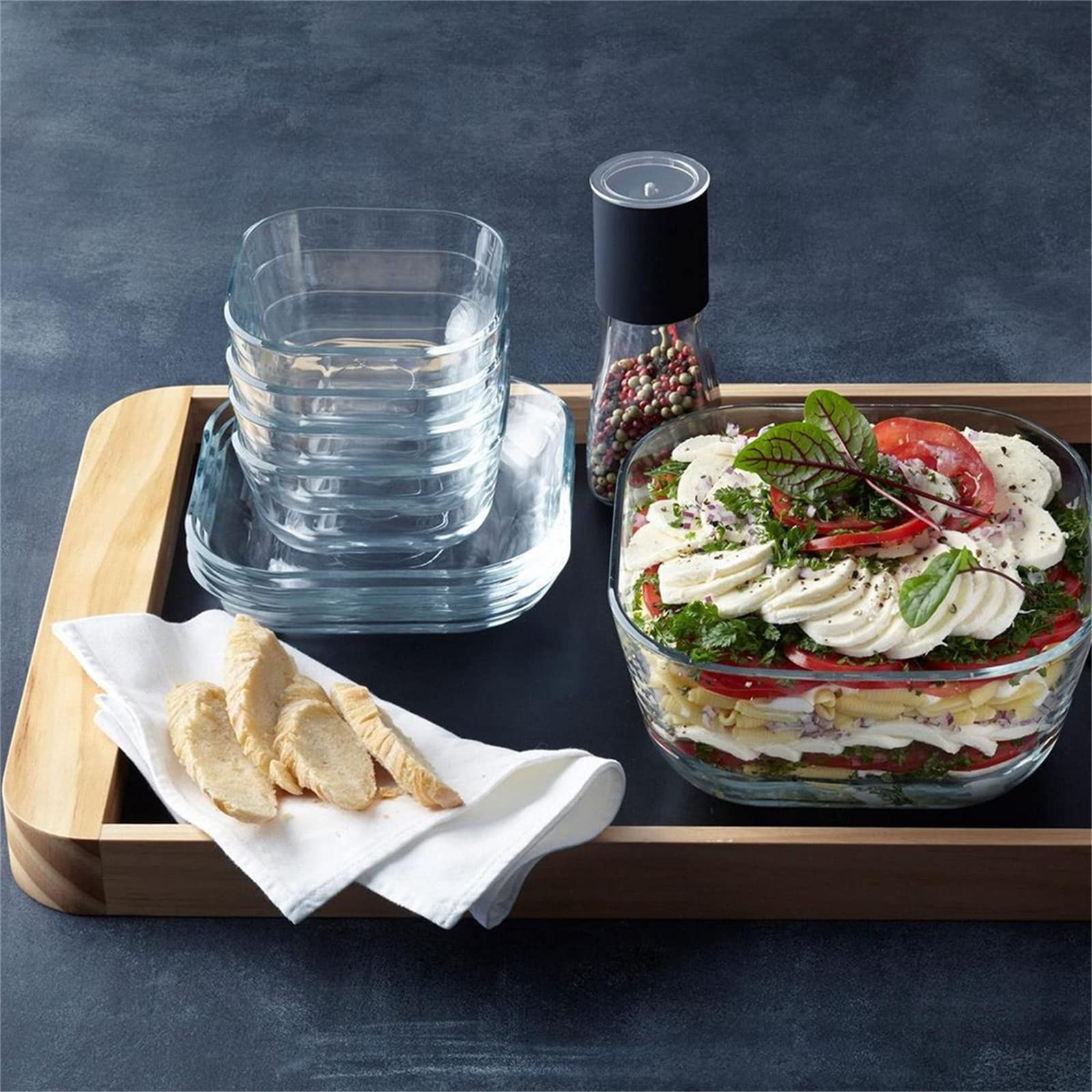 Premium Gusto Glass Baking Dish Set - 15x20 Inch, 32 oz (4-Piece) - Perfect for Casseroles, Lasagna, Roasting & Meal Prep