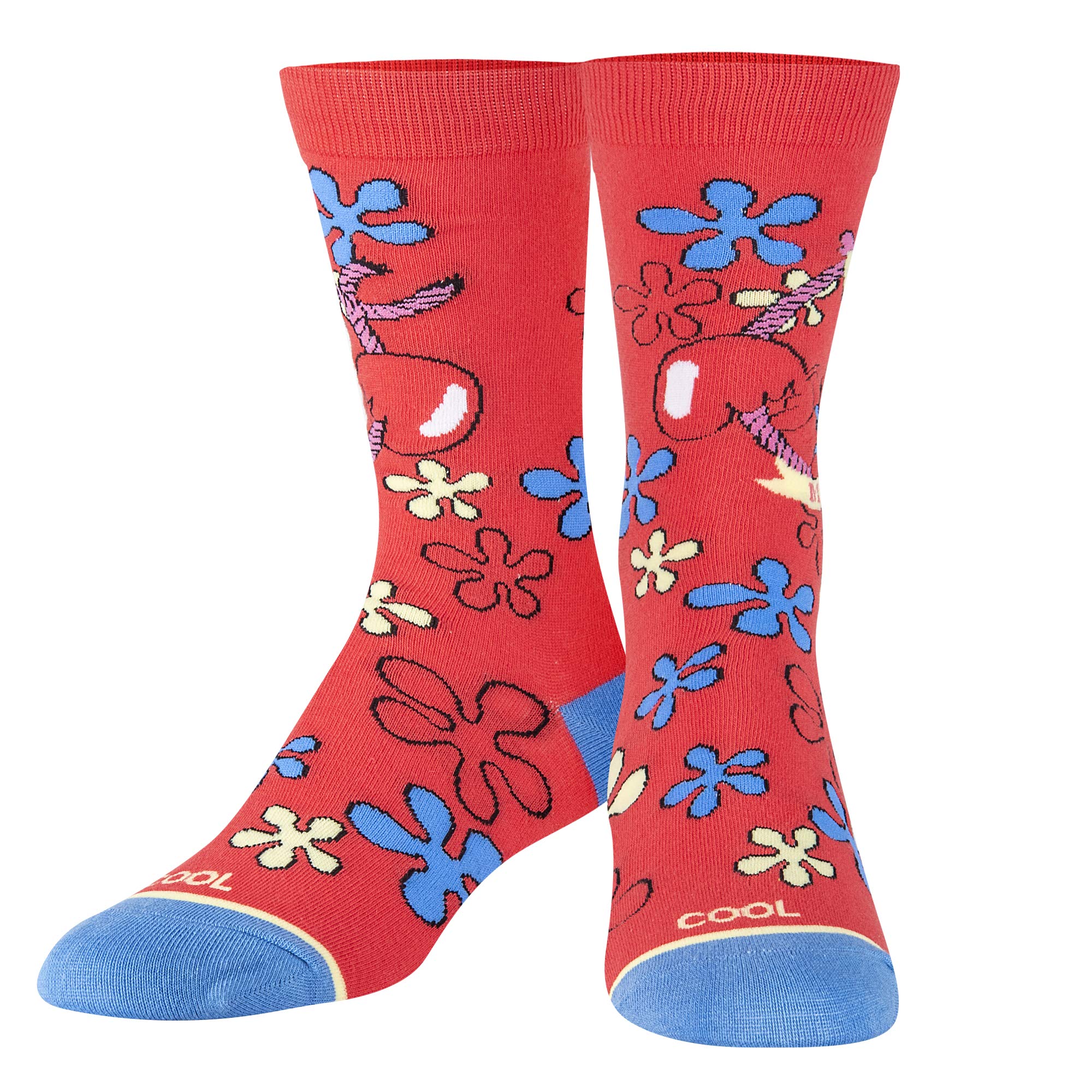 SpongeBob SquarePants Novelty Crew Socks for Women - Fun Cartoon Graphic Print, Soft Comfortable Large Size Socks - Perfect for Cosplay, Gifts, and Everyday Wear