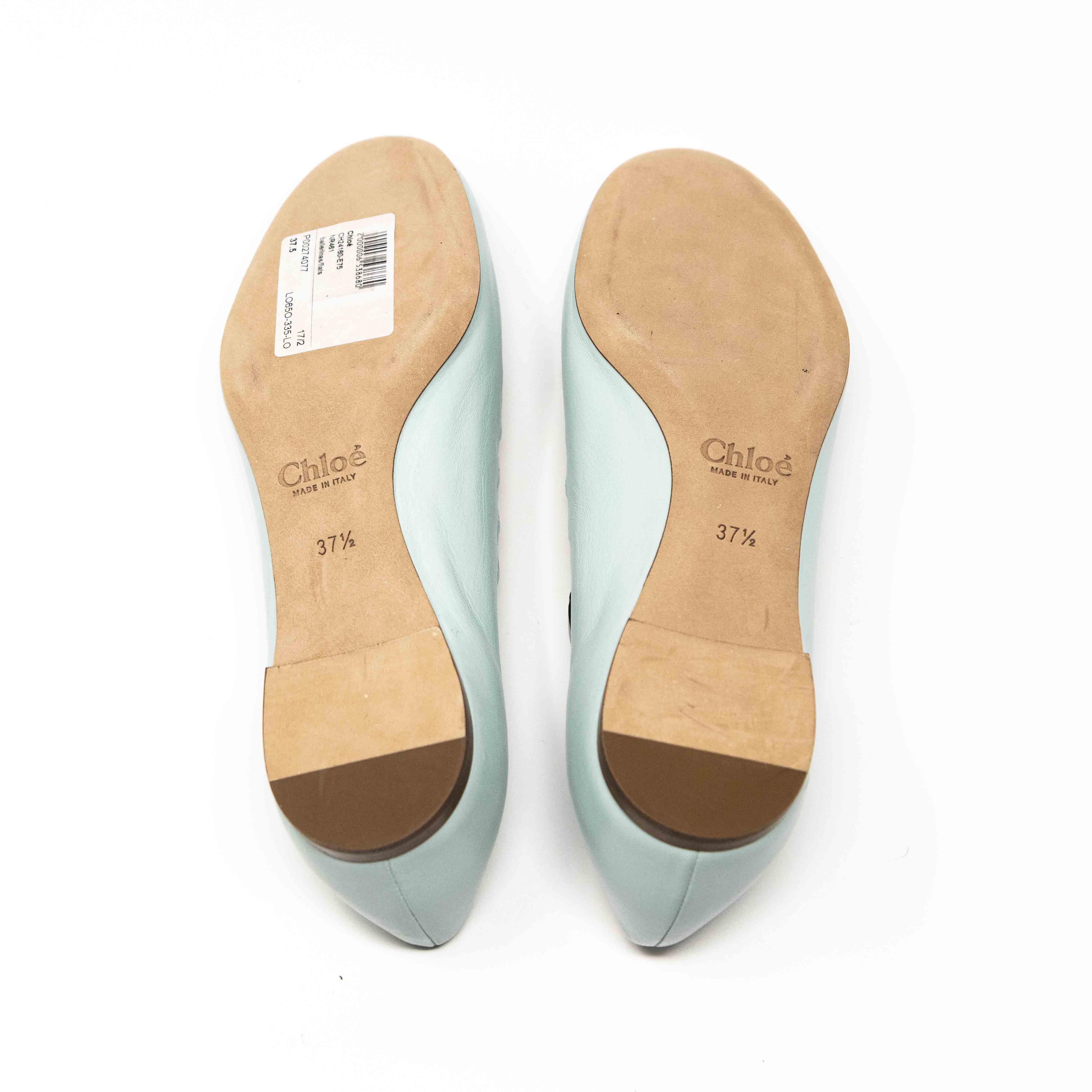 Chloe Blue Gabes Flats Women's Size 37.5 | Comfortable Casual Loafers for Work, Travel & Everyday Wear