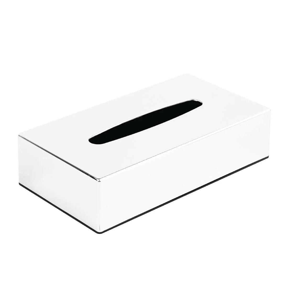 Bolero Chrome Rectangular Tissue Holder - Elegant Bathroom & Living Room Tissue Box Cover - Perfect for Home, Office, and Guest Room Decor