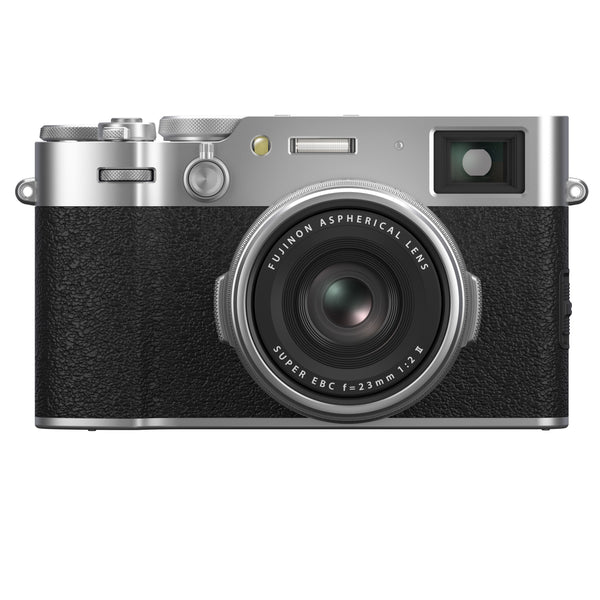 FUJIFILM X100VI Silver Digital Camera with Tele Conversion Lens - Professional Photography for Travel & Street Shooting