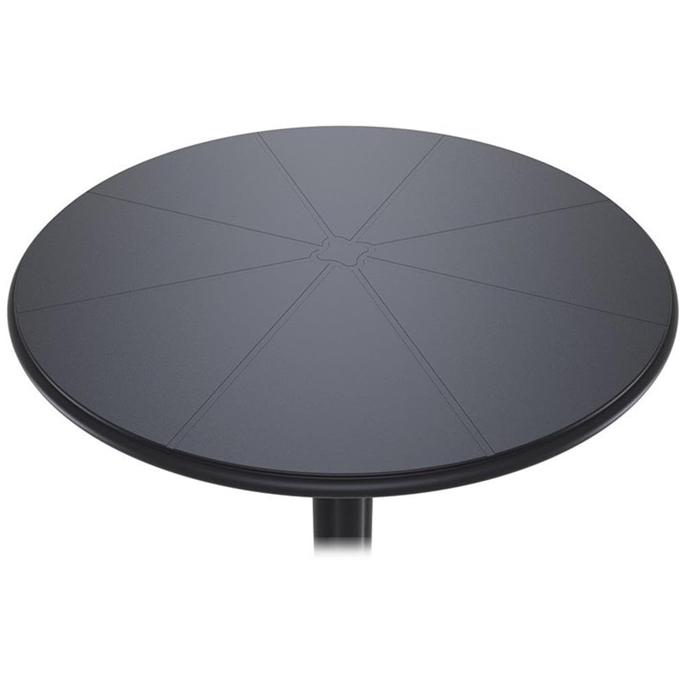 Commercial-Grade Dark Gray Octopus Round Patio Bistro Table - Durable Outdoor Dining & Cafe Furniture for Restaurants, Bars, and Garden Decor