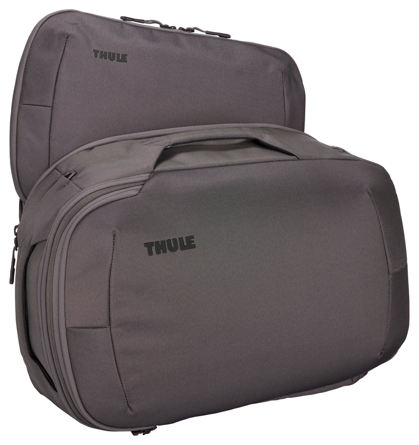 Thule Subterra 2 Convertible Carry On Bag 40L - Lightweight Expandable Luggage for Travel & Business - Vetiver Gray - Perfect for Airplane Cabin & Weekend Getaways