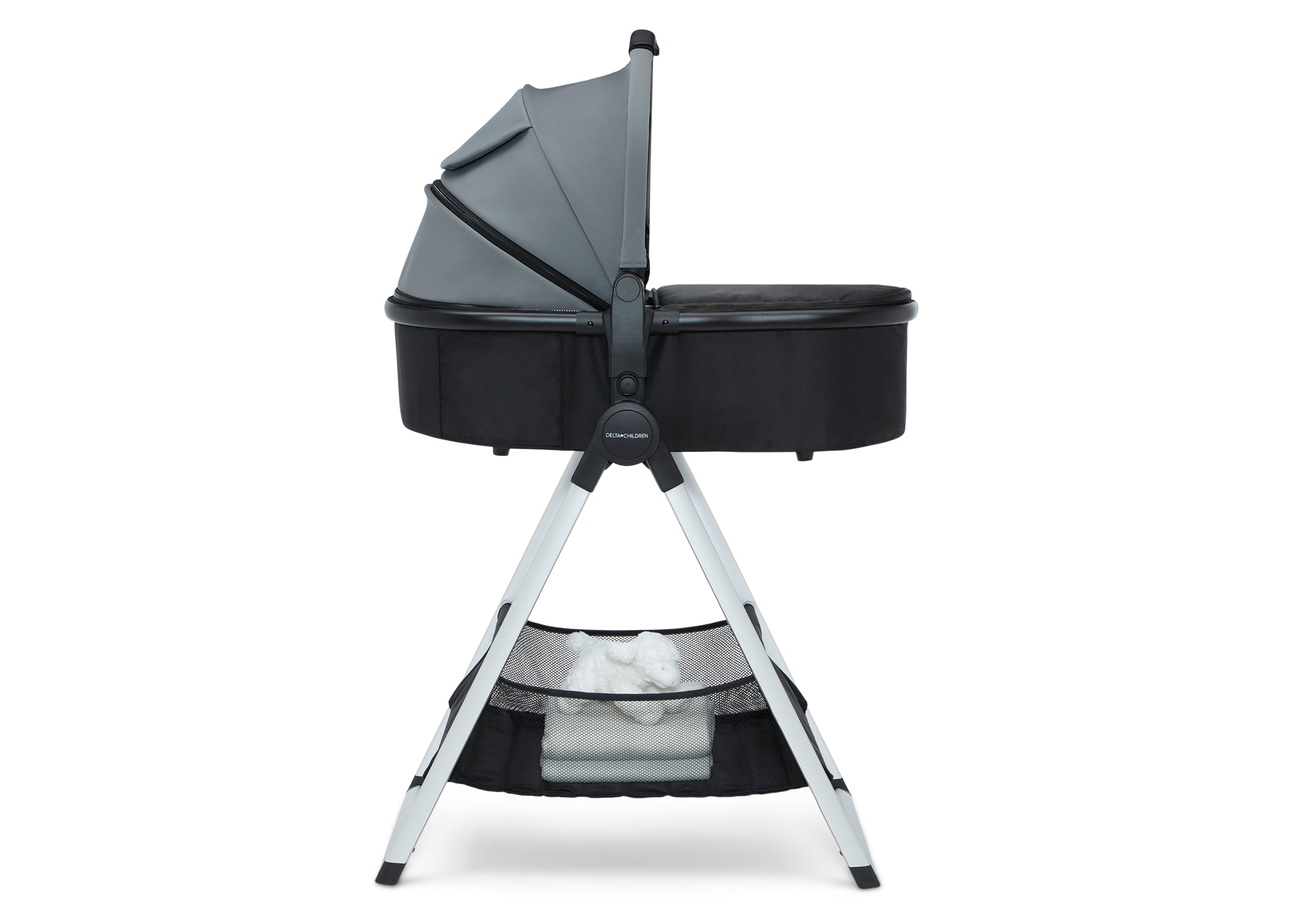 Revolve Bassinet for Newborns - 360° Rotating Baby Crib with Breathable Mesh, Adjustable Height for Safe Infant Sleep - Perfect for Nursery, Bedroom & Travel