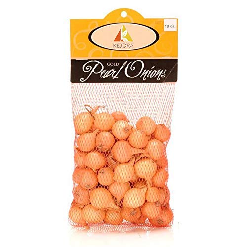 Fresh Gold Pearl Onions 10 Ounce (Pack of 3) - Premium Cooking Onions for Salads, Soups & Gourmet Dishes - Kejora Brand