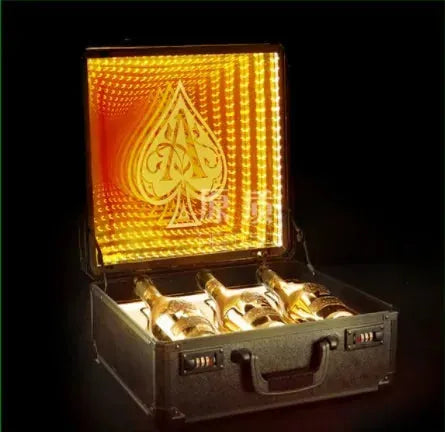 Ace of Spade LED Champagne Display Case - Rechargeable Light Up Bottle Presenter for Nightclub, Party & Lounge - Perfect for VIP Tables, Celebrations & Special Events