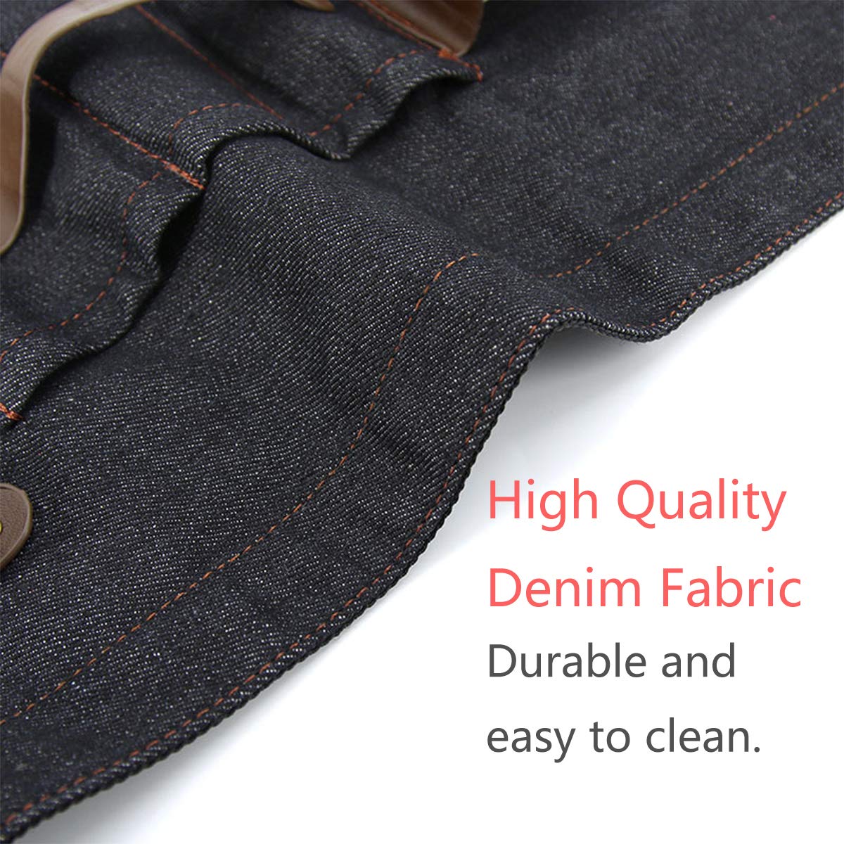 PERFEHAIR Professional Hair Stylist Tool Belt for Salon & Barbers - Durable Denim & Genuine Leather Waist Apron with Multiple Pockets - Perfect for Hairdressers, Cosmetologists & Beauty Professionals