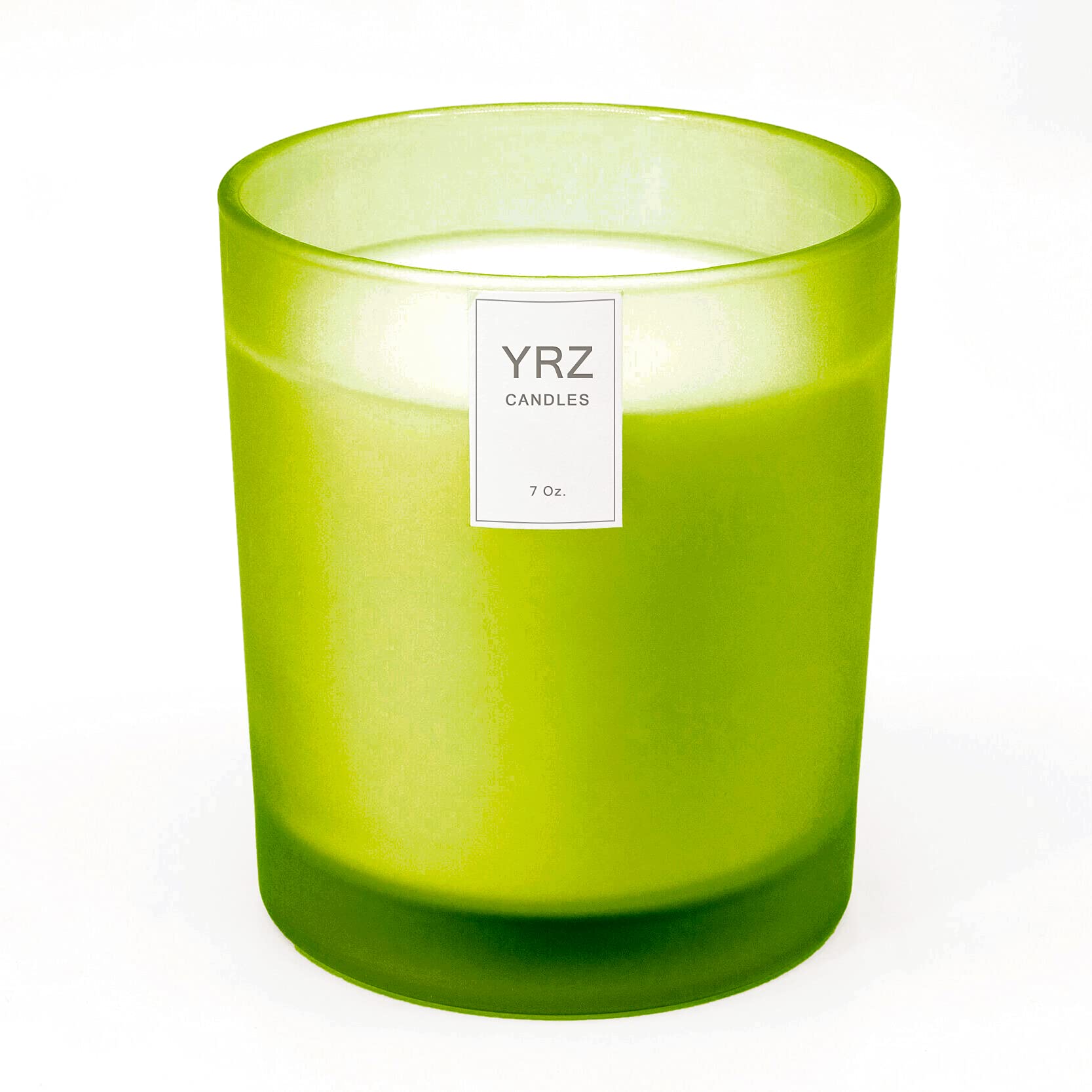YRZ Bergamot Ylang Vanilla Scented Candle - Hand Poured in Los Angeles, 7oz Long-Lasting Soy Candle (45 Hours Burn Time) - Aromatherapy, Relaxation, Home Decor for Bedroom, Bathroom & Living Room