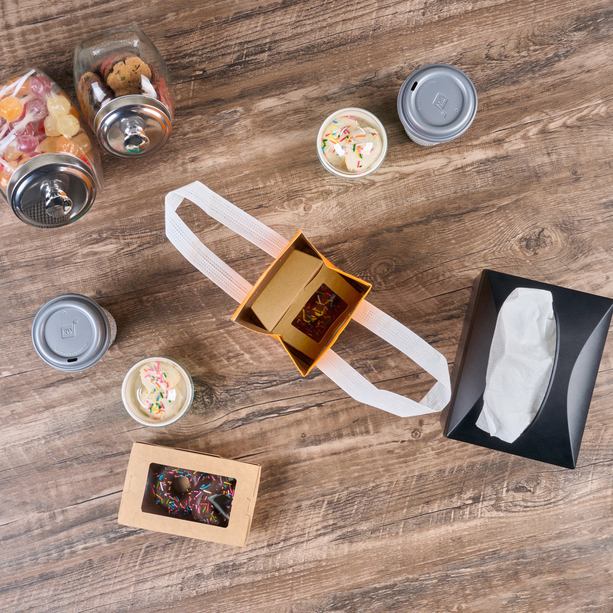 Orange Insulated Take Out Bags - Tamper Evident Food Delivery Bags (4.75