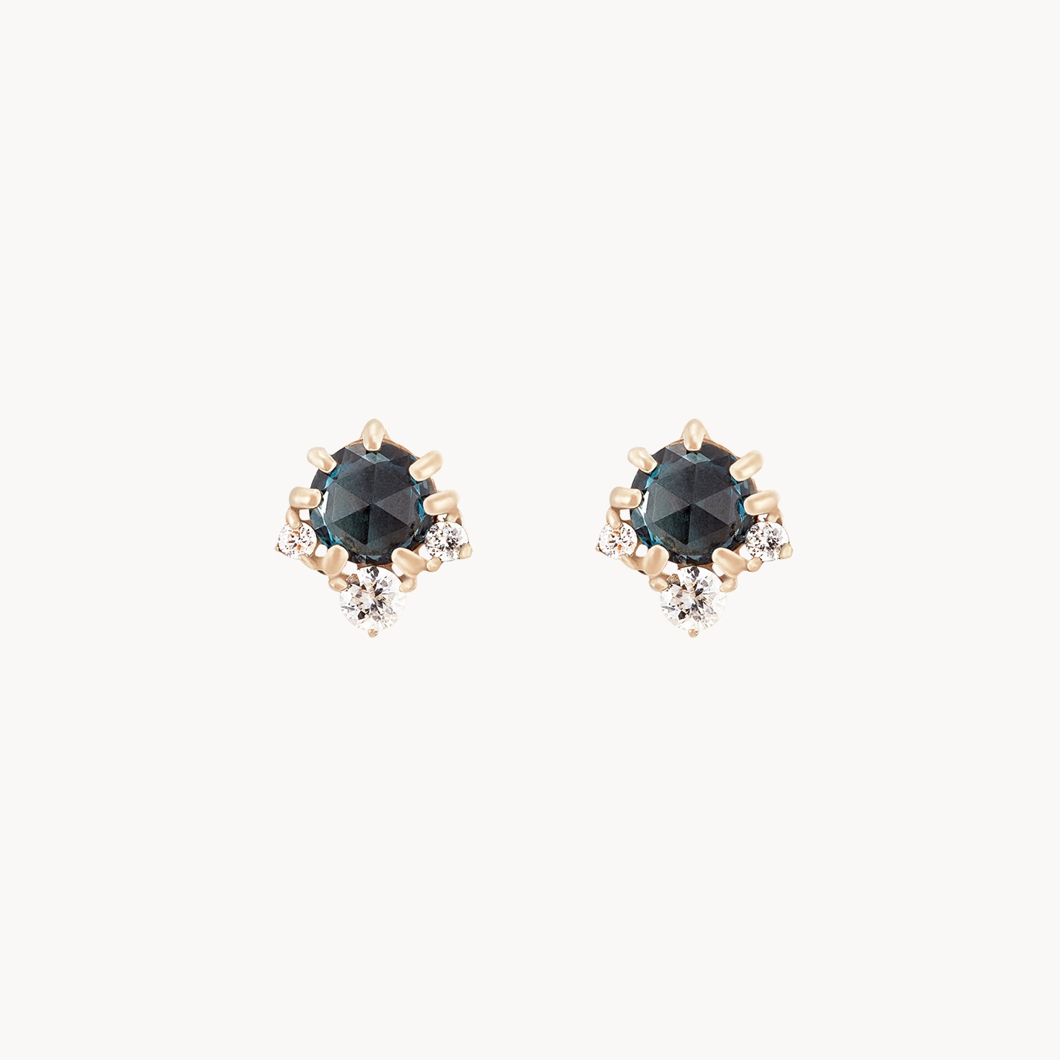 14K Yellow Gold London Blue Topaz and Diamond Earrings - Full Moon Glow - Elegant Dangle Earrings for Women, Perfect for Parties, Weddings & Evening Events