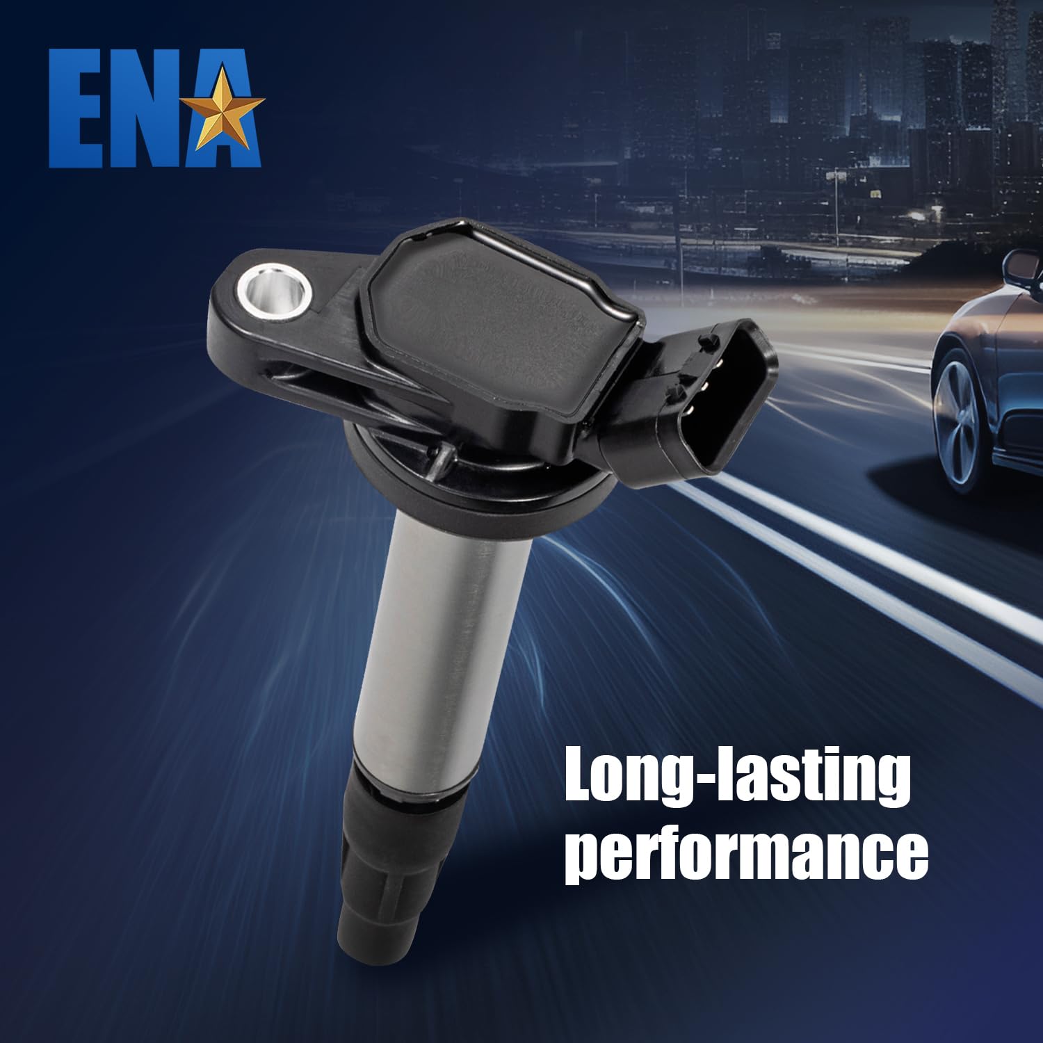 ENA Set of 4 Ignition Coil Packs - Compatible with Toyota Corolla/Prius V/Matrix/CT200H/Scion XD 2009-2020, 1.8L/2.0L/2.4L Engines - Replaces UF596 UF619 - Perfect for Engine Tune-Up & Performance Enhancement
