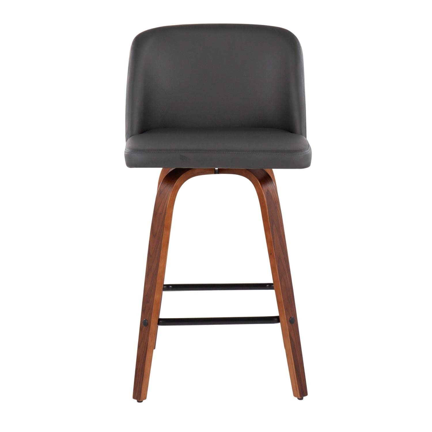 LumiSource Toriano Counter Stools Set of 2 - Modern Kitchen Counter Height Chairs & Bar Stools for Kitchen Island, Breakfast Bar, and Dining Area