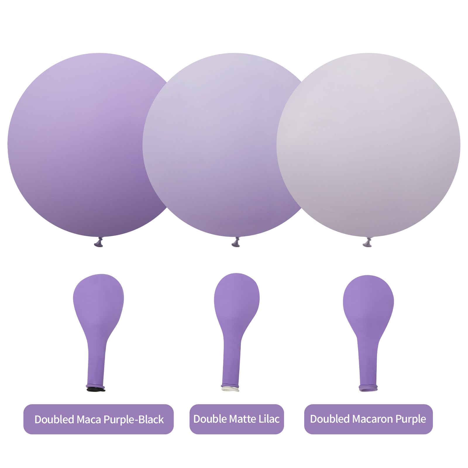 169-Piece Dusty Purple & Lilac Metallic Balloon Garland Arch Kit - Double Stuffed Balloons for Baby Showers, Weddings, Birthdays & Party Decorations | Perfect for Gender Reveals, Bridal Showers & Anniversary Celebrations