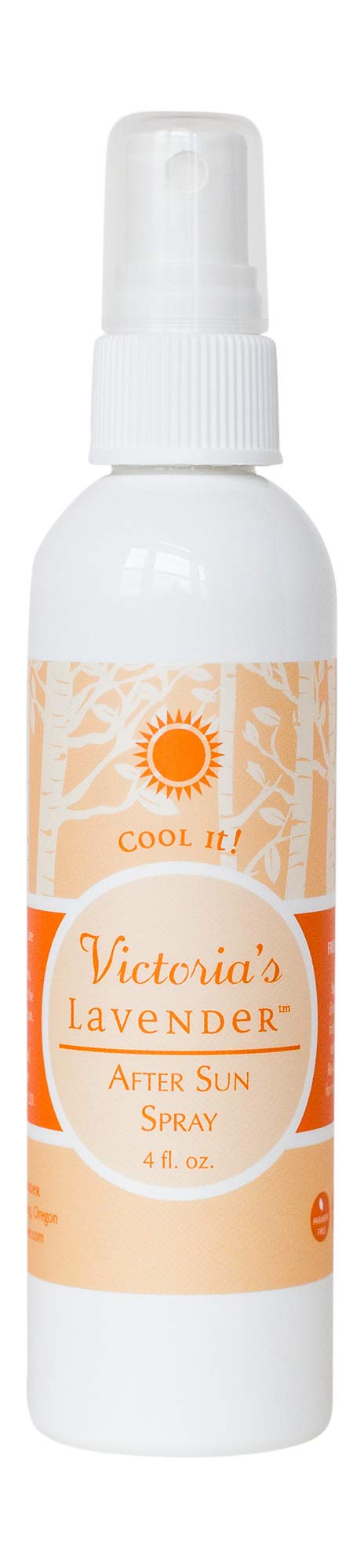 Organic Aloe Vera & Lavender Cooling Spray for Sunburn Relief, Hot Flashes & Post Workout Recovery - Soothing Moisturizer with Pure Aloe Vera Gel & Lavender Essential Oil - Refreshing Body Spray for Summer, Gym & Outdoor Activities - 4 fl oz