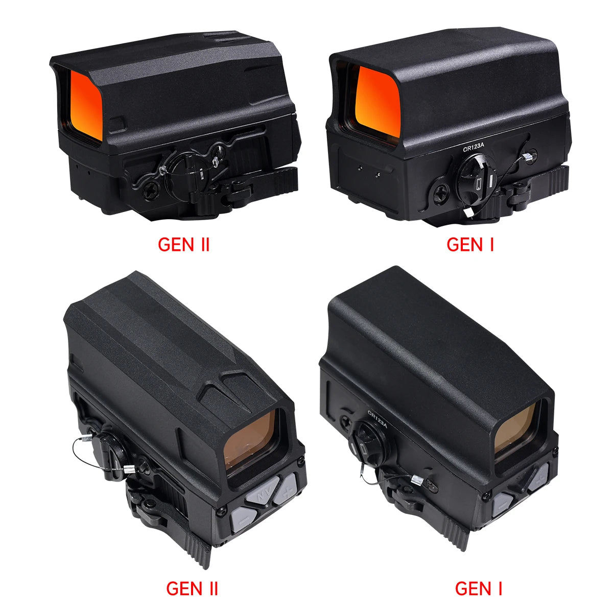 Gen II Holographic Red Dot Sight with 3X Magnifier Combo - Quick Detach QD Mount Tactical Rifle Scope for AR-15, Airsoft & Hunting - Perfect for Close to Mid-Range Shooting & Tactical Training
