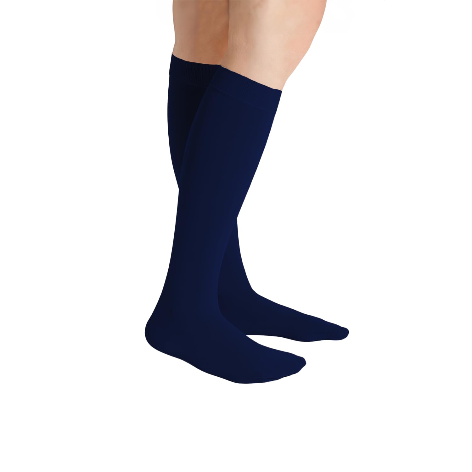 Juzo Soft 20-30 mmHg Knee High Compression Stockings with Silicone Band & Closed Toe - Medical Grade Support Socks for Women & Men - Varicose Veins, Edema Relief, Post-Surgery & Sclerotherapy Recovery - Ideal for Travel, Work & Daily Comfort