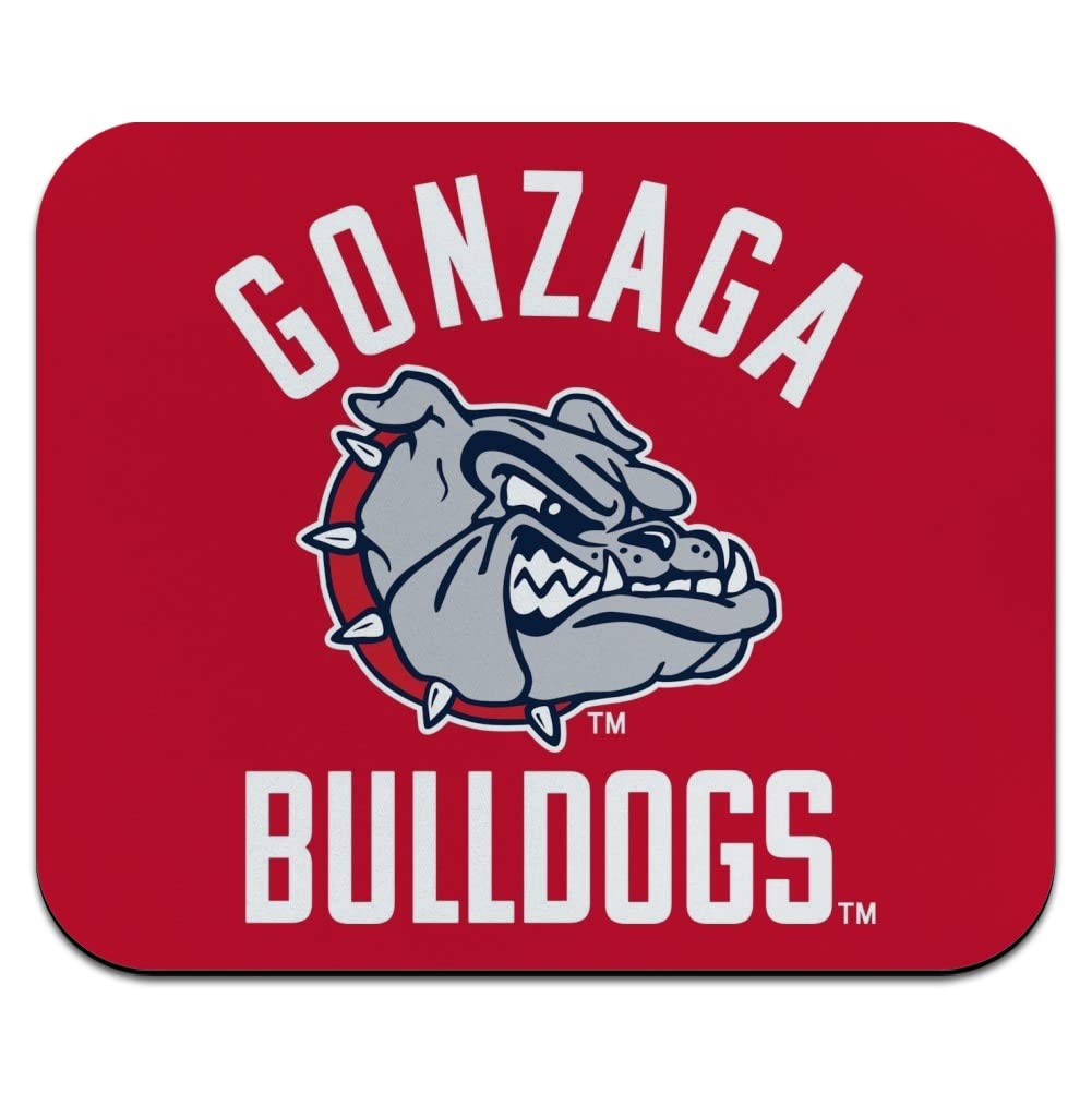 Gonzaga University Bulldogs Low Profile Thin Gaming Mouse Pad - Non-Slip Rubber Base for PC, Laptop, Office & Home Use - Perfect for Work, Study & Gaming