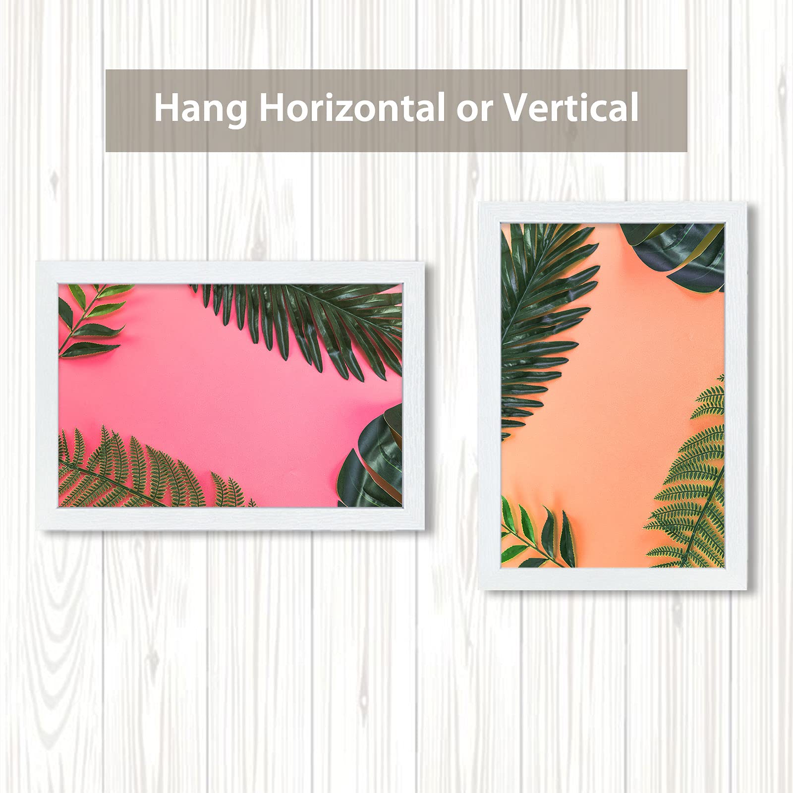 VCK 24x36 Inch Solid Wood Poster Frames - 3 Pack White Wall Mounting Hanging Picture Frames for Home Decor, Office Art Display & Gallery Wall Arrangement