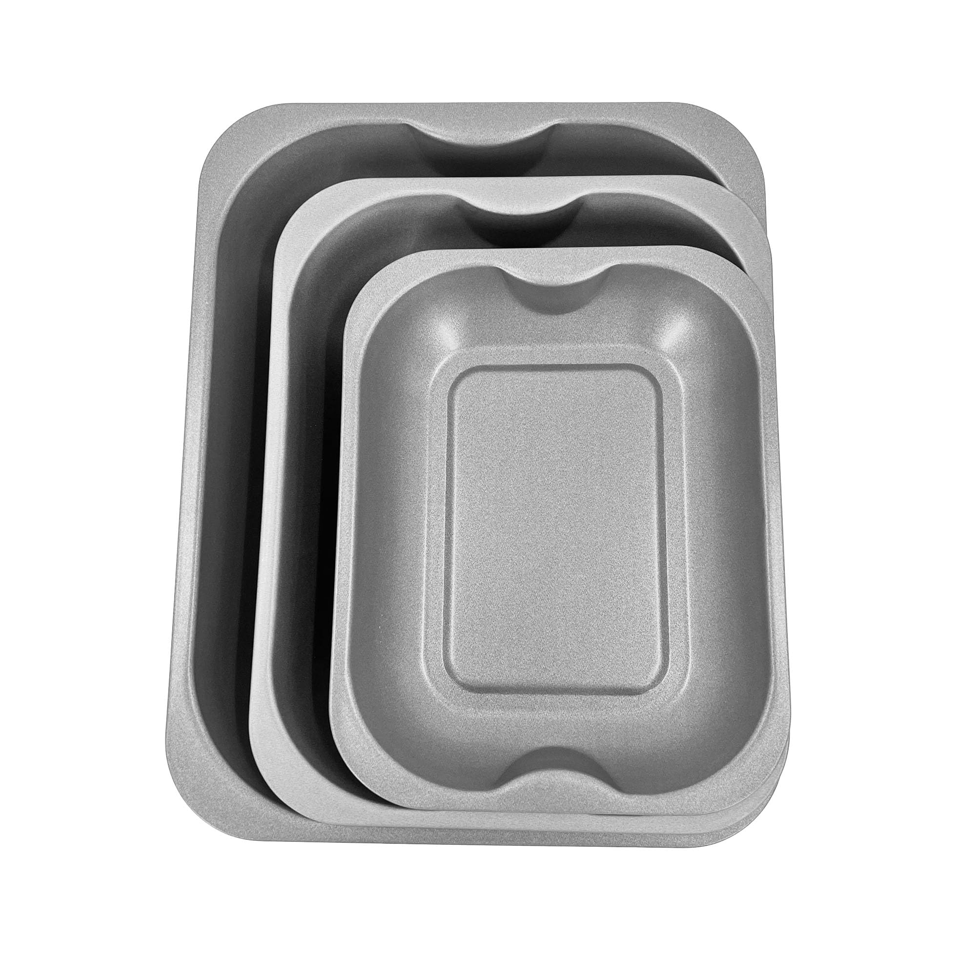 Chabrias Ltd 3-Piece Non-Stick Baking Sheet Set - Small (28cm), Medium (33cm), Large (38cm) Oven Trays for Roasting, Baking, Cooking - Dishwasher Safe & Easy Clean - Perfect for Cookies, Pizza, Vegetables & Meal Prep