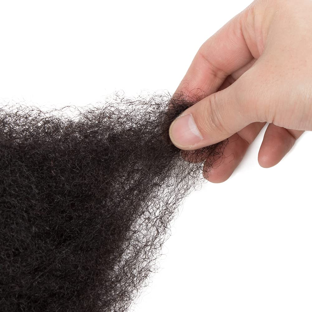 100% Human Afro Kinky Bulk Hair - 3 Packs (150g) Tight Curly Bundle for Locs, Twists & Dreadlocks | 14 Inch Natural Black | Perfect for Braiding Extensions & Protective Styles