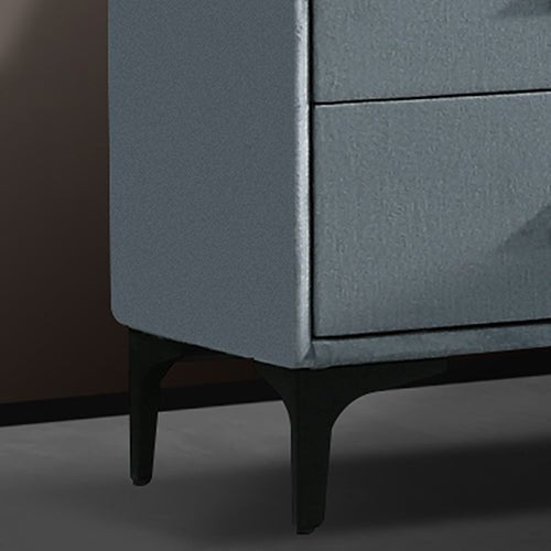 Estella Fabric Upholstered Bedside Table with 2 Drawers - Modern Nightstand for Bedroom, Living Room & Nursery - Soft Storage Organizer for Books, Lamps & Bedroom Essentials