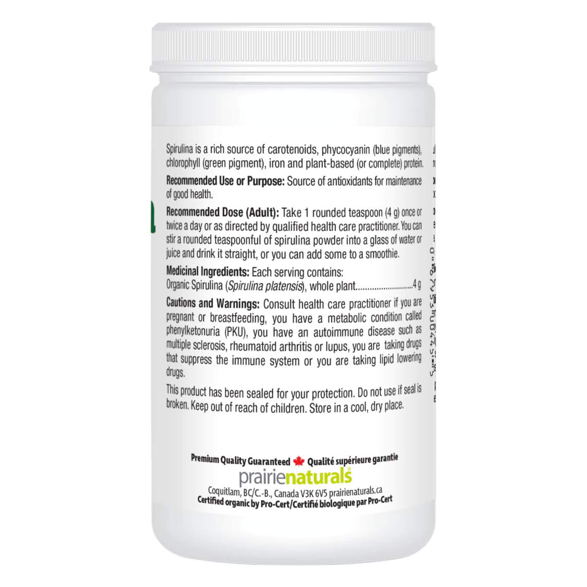 Organic Spirulina Powder - Premium Superfood Supplement for Energy, Detox & Immunity Boost | Vegan, Non-GMO, Gluten-Free | Perfect for Smoothies, Juices & Healthy Recipes