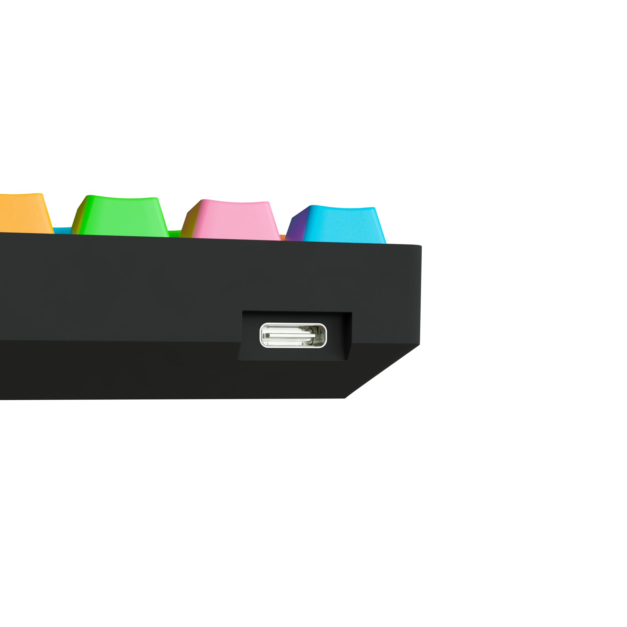 KRAKEN KEYBOARDS Rainbow Edition Kraken Pro 60% Hot-Swappable Mechanical Gaming Keyboard - RGB Backlit, Silver Switches - Compatible with PC, Mac, Xbox & PlayStation - Perfect for Esports, Streaming & Office Work