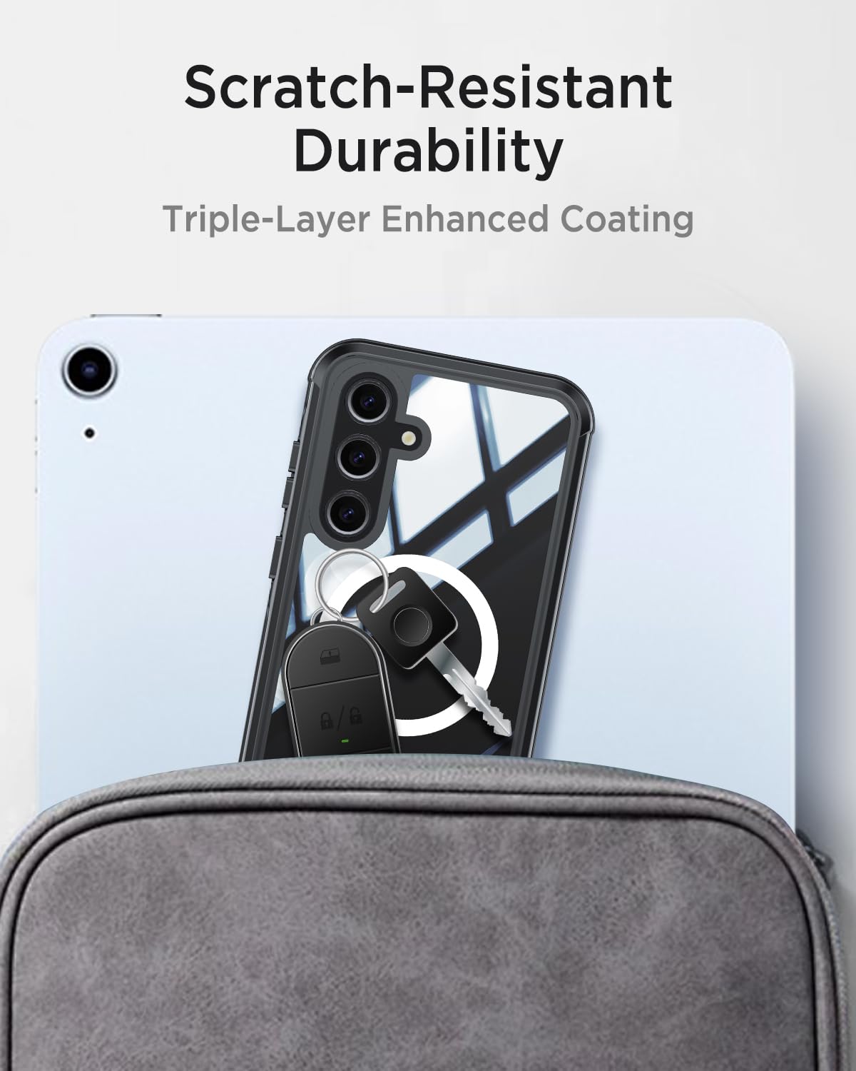 Miimall Heavy Duty Magnetic Case for Samsung Galaxy S24 FE 6.7