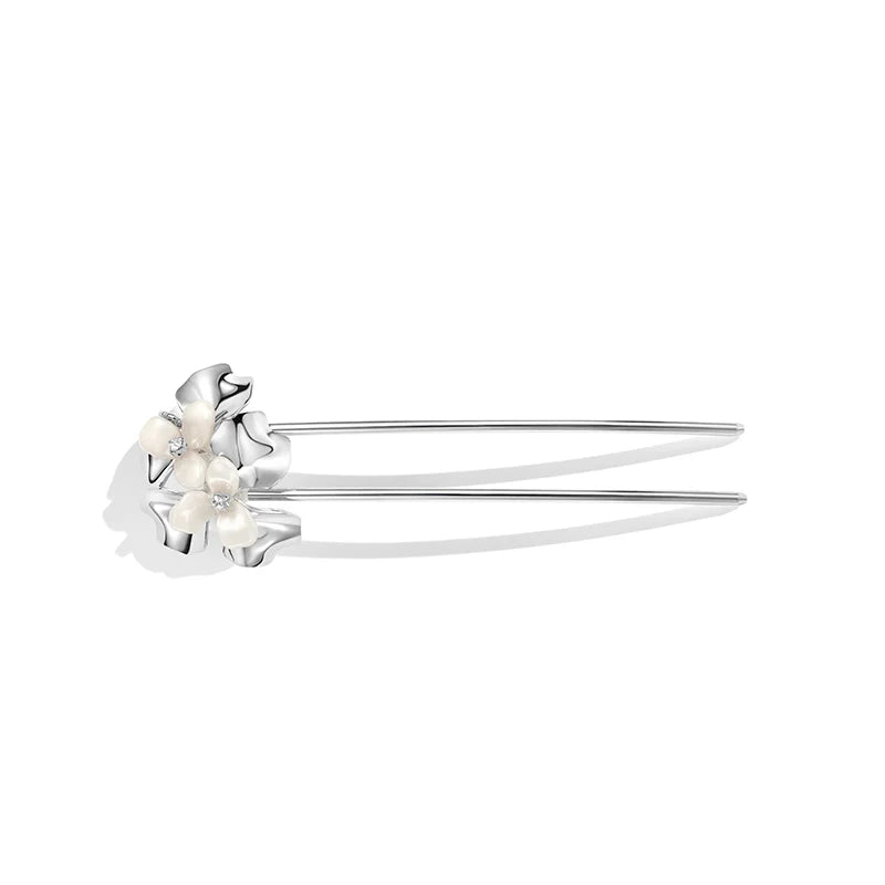 Freesia Hair Stick - Elegant Wooden Hair Pin for Women, Perfect for Updos, Buns & Braids - Great for Weddings, Parties & Everyday Use